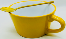 Load image into Gallery viewer, sunrise beverage mug with golden stirring spoon